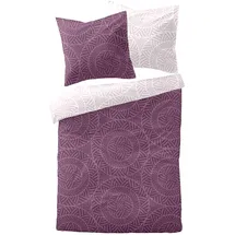 Traumschlaf Feinbiber Kreise Lila 240 x 220 cm + 2 x 80 x 80 cm