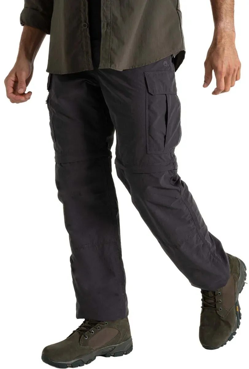 Craghoppers Nosilife Convertible Cargo Trouser III black pepper (7J8) 56 Short