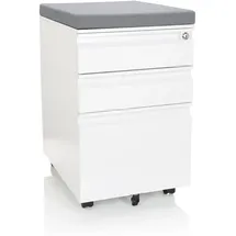 HJH Office Color OS Rollcontainer 60,5 x 39 x 50 grau/weiß