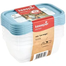 KEEEPER Mia Magic Ice 5-teiliges Set blau 15,5 x 10,5 x 6 cm 0,5 l