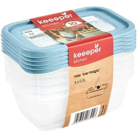 KEEEPER Mia Magic Ice 5-teiliges Set blau 15,5 x 10,5 x 6 cm 0,5 l
