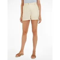 Tommy Hilfiger Shorts »COTTON LINEN SHORT«, mit Logostickerei