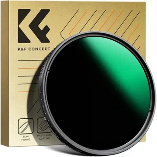 LuxusKollektion Variabler ND Filter ND3-ND1000 Graufilter 77mm (1.5-10 Filter für Studiobeleuchtung