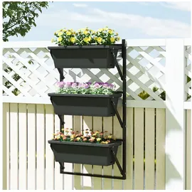 Outsunny 3er Set Blumentopf 56 x 42 cm