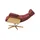 Möbel Kraft Drehsessel Air Leder 80 x 106 x 78 cm Rot mit Relax-Funktion
