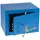 HMF 49216-05 Tresor mit Schlüssel, Möbeltresor klein, 23 x 17 x 17 cm, Blau