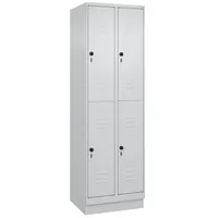 C+P Doppel-Garderobenschrank ""Classic Plus"", Abteilbreite 30 cm, mit Sockel,
