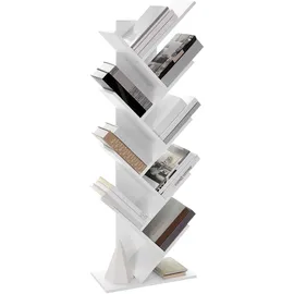 VASAGLE Bücherregal 50 x 25 x 141,5 cm Weiß