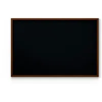 ALLboards Kreidetafel Wasserfest mit lackiertem Holzrahmen 180x120cm, Schwarz, Schreibtafel,