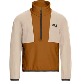 Jack Wolfskin Colorblock Taunus Halbreißverschluss-Sweatshirt Autumn Leaves 128
