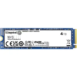 Kingston NV3 NVMe SSD 4TB, M.2 2280 / M-Key / PCIe 4.0 x4 (SNV3S/4000G)