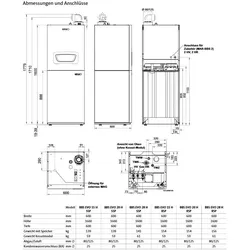 Brötje Schichtenspeicher SSP 135 H, 135l, für Warmwasserbereitung mit Schichtladeprinzip 7632100