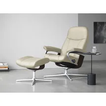 Stressless Relaxsessel "Consul", beige (cream batick), B:82cm H:102cm T:72cm, Leder BATICK: BATICK ist ein leicht korrigiertes, durchgefärbtes und genarbtes Möbelleder, bei dem die meisten Unebenheiten und Spuren in der Regel entfernt wurden.