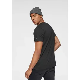 Bruno Banani T-Shirt BRUNO BANANI, Herren, Gr. XL (56/58), schwarz, Single Jersey, Obermaterial: 100% Baumwolle, bedruckt, schmal, Rundhals, Shirts T-Shirt, kurzärmelig, schmal geschnitten, Rundhalsausschnitt