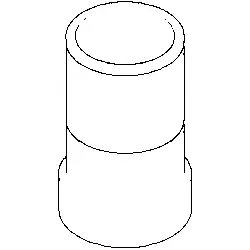 Dornbracht Aufnahme,Spender rund 081010519-06 platin matt