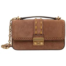 Michael Kors Tribeca Small Schultertasche Wildleder Braun