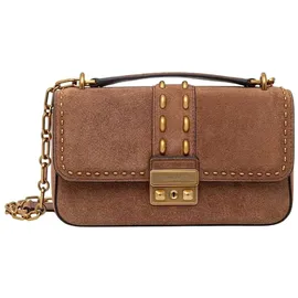 Michael Kors Tribeca Small Schultertasche Wildleder Braun