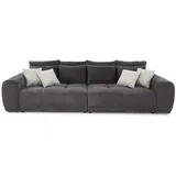 luma-home schönes für dein zuhause luma-home Big-Sofa, Anthrazit Textil, 4-Sitzer, einzeln stellbar,Rechteckig, 306x86x134 cm Wohnzimmer, Sofas / Couches, Sofas, Bigsofas