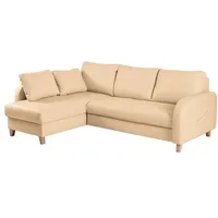 Ecksofa Compact Leder Beige