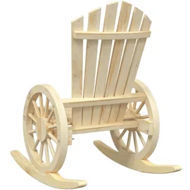 vidaXL Adirondack-Schaukelstuhl Massivholz Tanne
