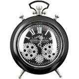 Casablanca by Gilde Casablanca - Uhr, Wecker - Transmission schwarz/silber«, - Höhe 25 cm, rund, römische Ziffern, Wohnzimmer,