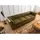 Massivmoebel24 Couch Leder 4-Sitzer Grün