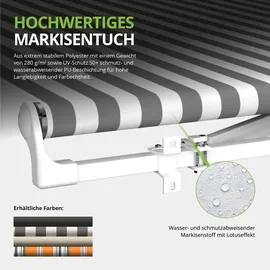 Eclipse Gelenkarmmarkise Economy 250 x 200 cm grau
