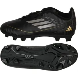 adidas F50 Club Kids FxG Core Black / Iron Metallic / Gold Metallic 30