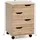 Wohnling Sonoma Rollcontainer 40 x 40 x 60 cm braun