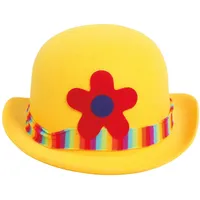 Fiestas Guirca Kostüm, Clown Karneval Melonenhut Buntes Accessoire Spaßiger Partyhut Lächel