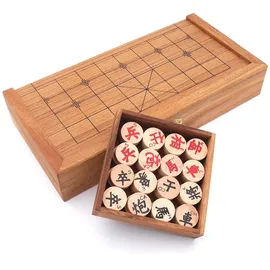 Rombol Xiangqi, - edles, chinesisches Schachspiel, Set mit originalen Holzscheiben,