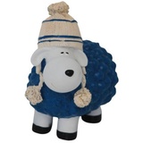 Trendline Gartenfigur Schaf mit Bommelmütze 19,5 cm