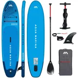 Aqua Marina SUP Board Monster 12'0" Blue aufblasbar Set inkl. Zubehör – 366 cm Paddle Board für Anfänger - Blau