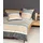 JANINE DARCY Gestreift Grau 135 x 200 cm + 80 x 80 cm