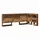 vidaXL Bett Aufbewahrungskopfteil mit Regal 97,5 x 217,5 x 76,5 cm Altholz