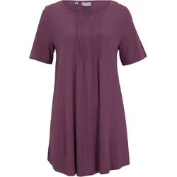 bonprix T-Shirt in A-Linien-Form kurzarm, lila, 36/38 (S), Viskose