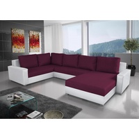 Fun Möbel Couchgarnitur GRADO mit Schlaffunktion Otto.. Rechts Weiss/