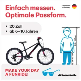 S'COOL Xroc pro 20 Zoll RH 31 cm Orange/Pink
