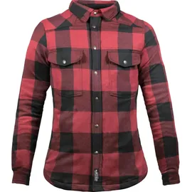 John Doe Hemd Schwarz/Rot XS