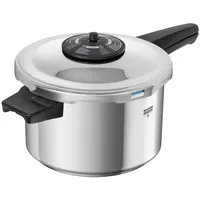 Kuhn Rikon Schnellkochtopf Duromatic Classic Neo 5 Liter, Dampfkochtopf mit Stiel aus Edelstahl, Induktion, Swiss Made, bis 60% schneller Kochen
