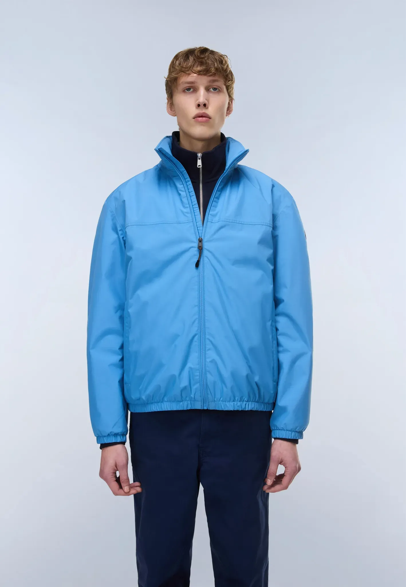 Windbreaker NAPAPIJRI, Herren, Gr. L, blau jasper b9a, Obermaterial: 100% Polyester, normal, Jacken Windbreaker, sportlicher Stil, mit Reißverschluss, für Sport und Freizeit