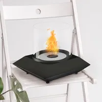 Noble Flame SIRIA [minimalistischer Ethanol-Tischkamin]: Schwarz