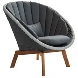 Cane-line Gartensessel Peacock, grau/hellgrau Rattan & Geflecht Grau