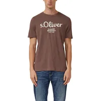 s.Oliver Baumwoll-T-Shirt mit Logo-Print