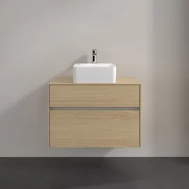 Villeroy & Boch Collaro Waschbeckenunterschrank 80 x 55 cm Nordic Oak