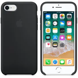 Apple iPhone 8 / 7 Silikon Case schwarz