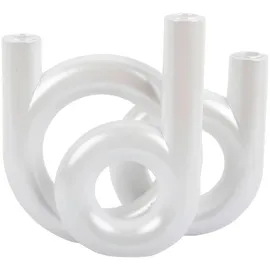 Present Time Kerzenhalter Rings, weiß | Gr.: onesize
