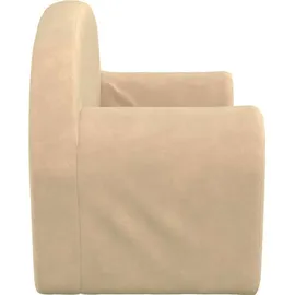 vidaXL Kindersofa vidaXL 2-Sitzer Creme Polyester