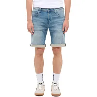 Mustang Chicago Shorts aus Stretch Denim in Hellblau-W29