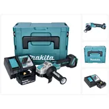 Makita DGA 521 RG1X1J Akku Winkelschleifer 18 V 125 mm X-LOCK Brushless + 1x Akku 6,0 Ah + Ladegerät + Makpac